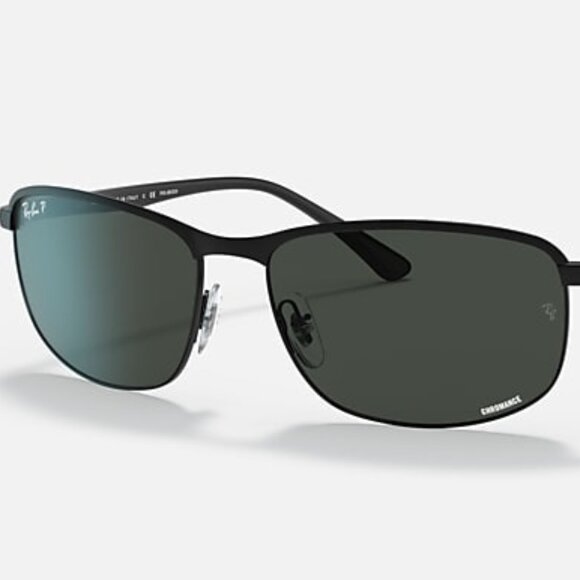 Ray-Ban RB3671CH 186/K8 Sunglasses Matte Black / Dark Grey Chromance 60mm - Picture 1 of 3